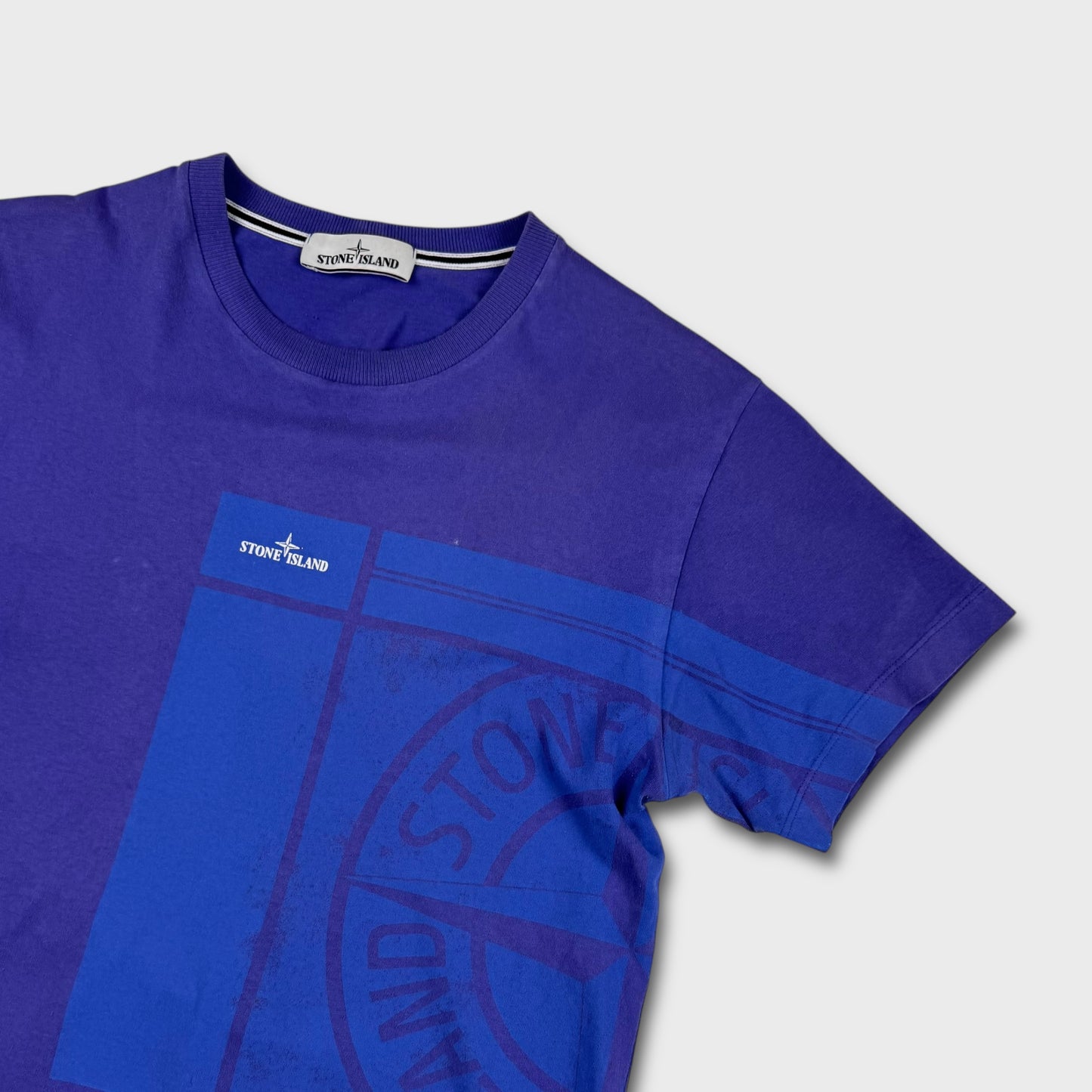 Stone Island Royal Blue Graphic T-Shirt M