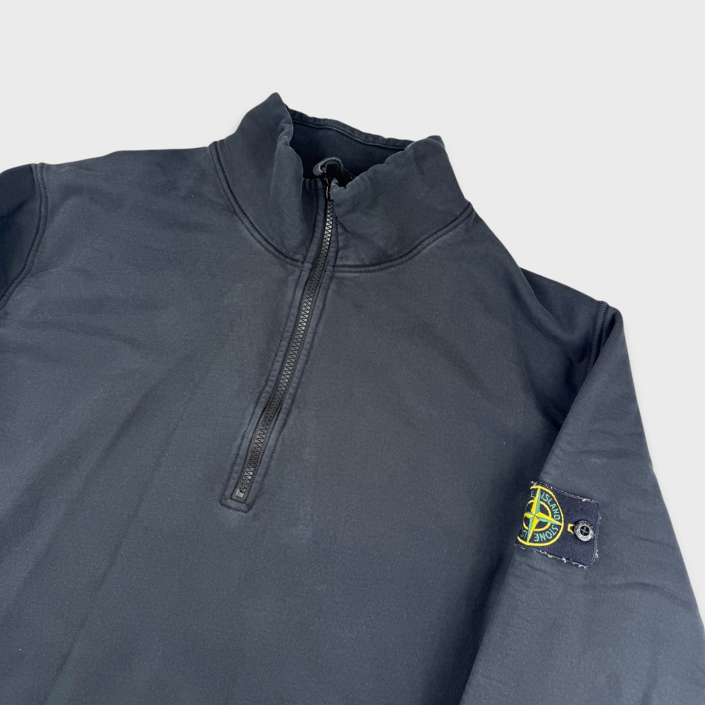 Stone Island Black Quarter Zip Sweatshirt XL