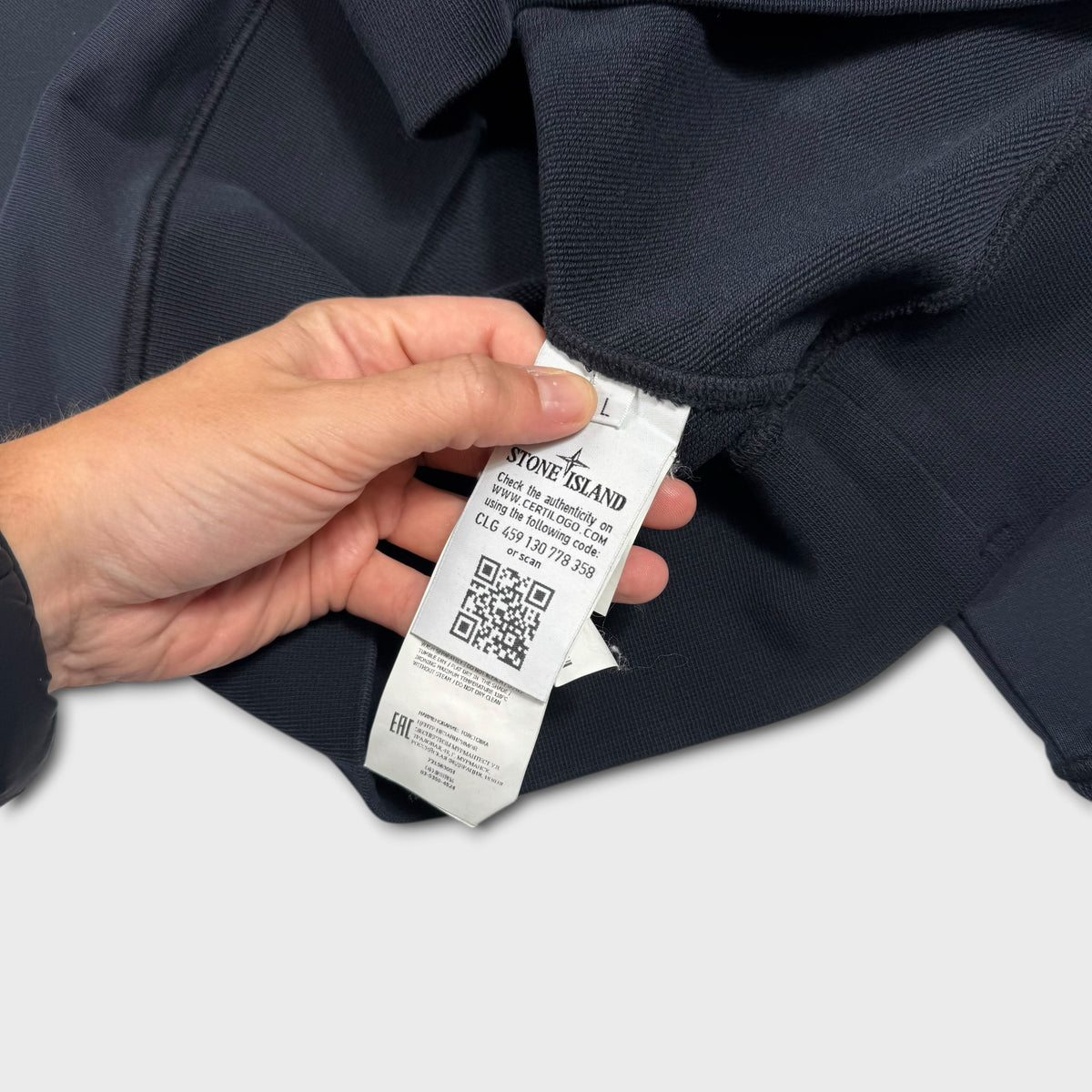 Stone Island Navy Crewneck L