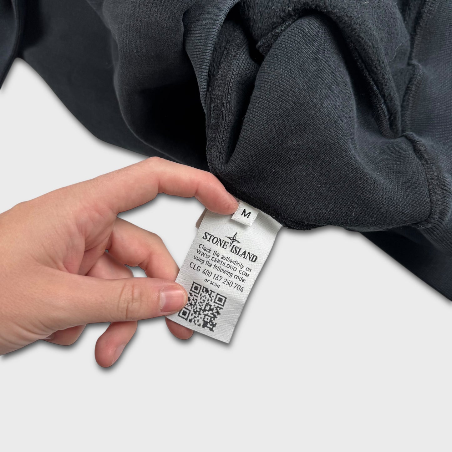 Stone Island Black Crewneck Sweatshirt M