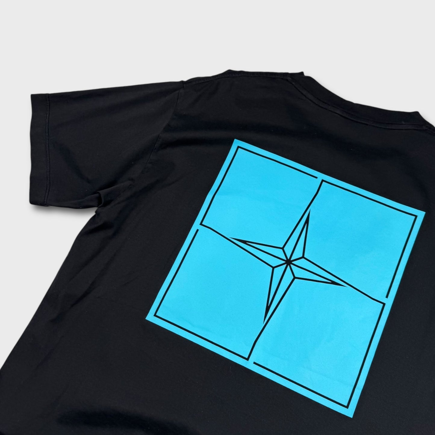 Stone Island Black Graphic T-Shirt L