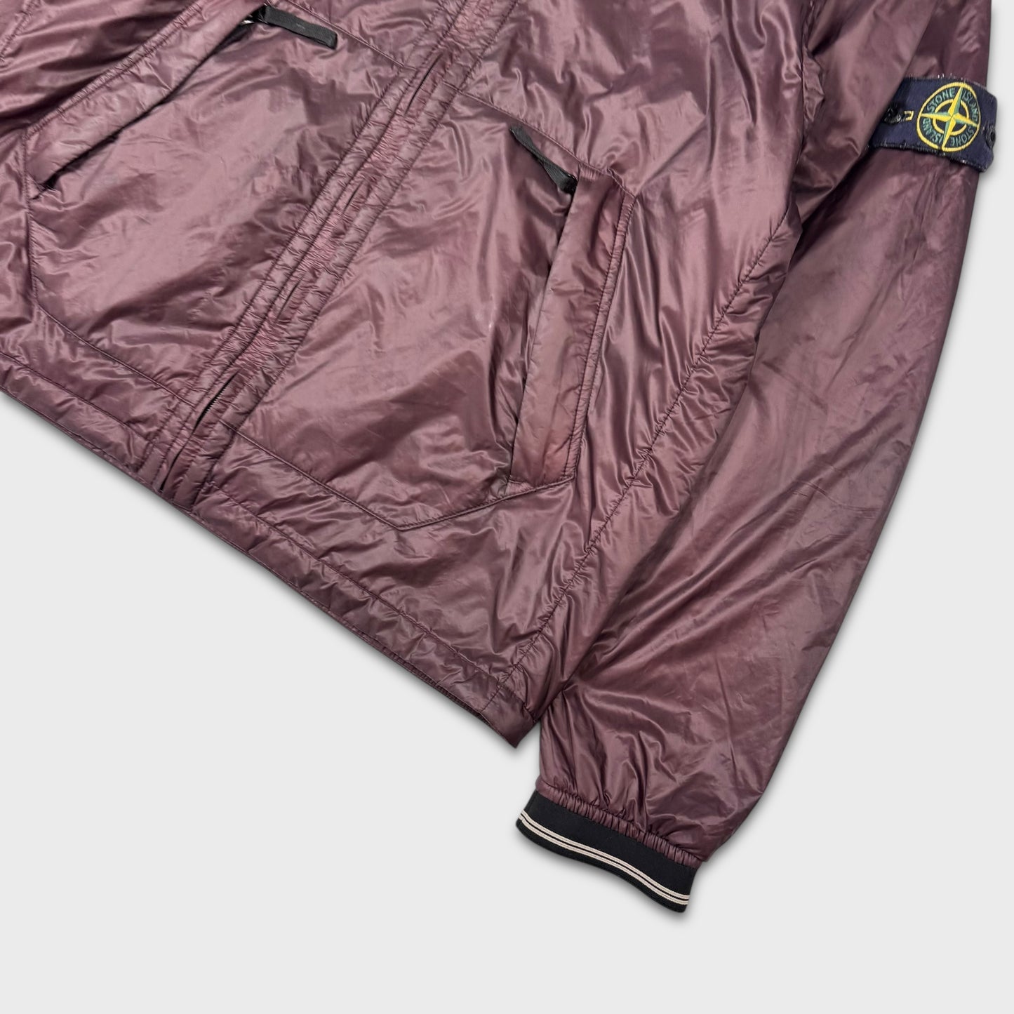 Stone Island Burgundy Micro Ripstop w/ Primaloft Insulation Jacket XL