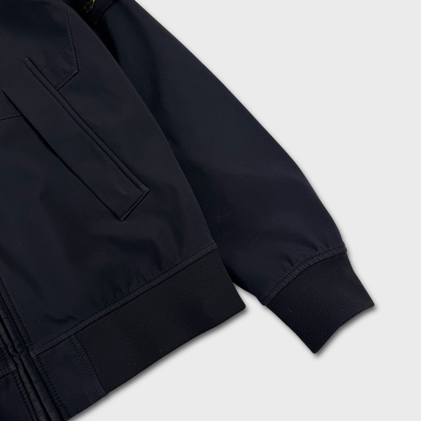 Stone Island Black Soft Shell-R Jacket L