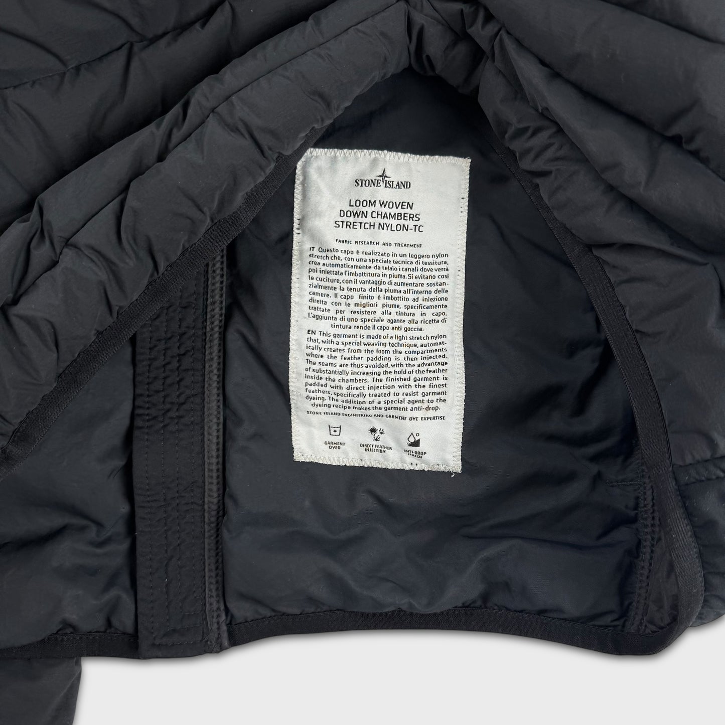 Stone Island Loom Woven Down Chambers Jacket L