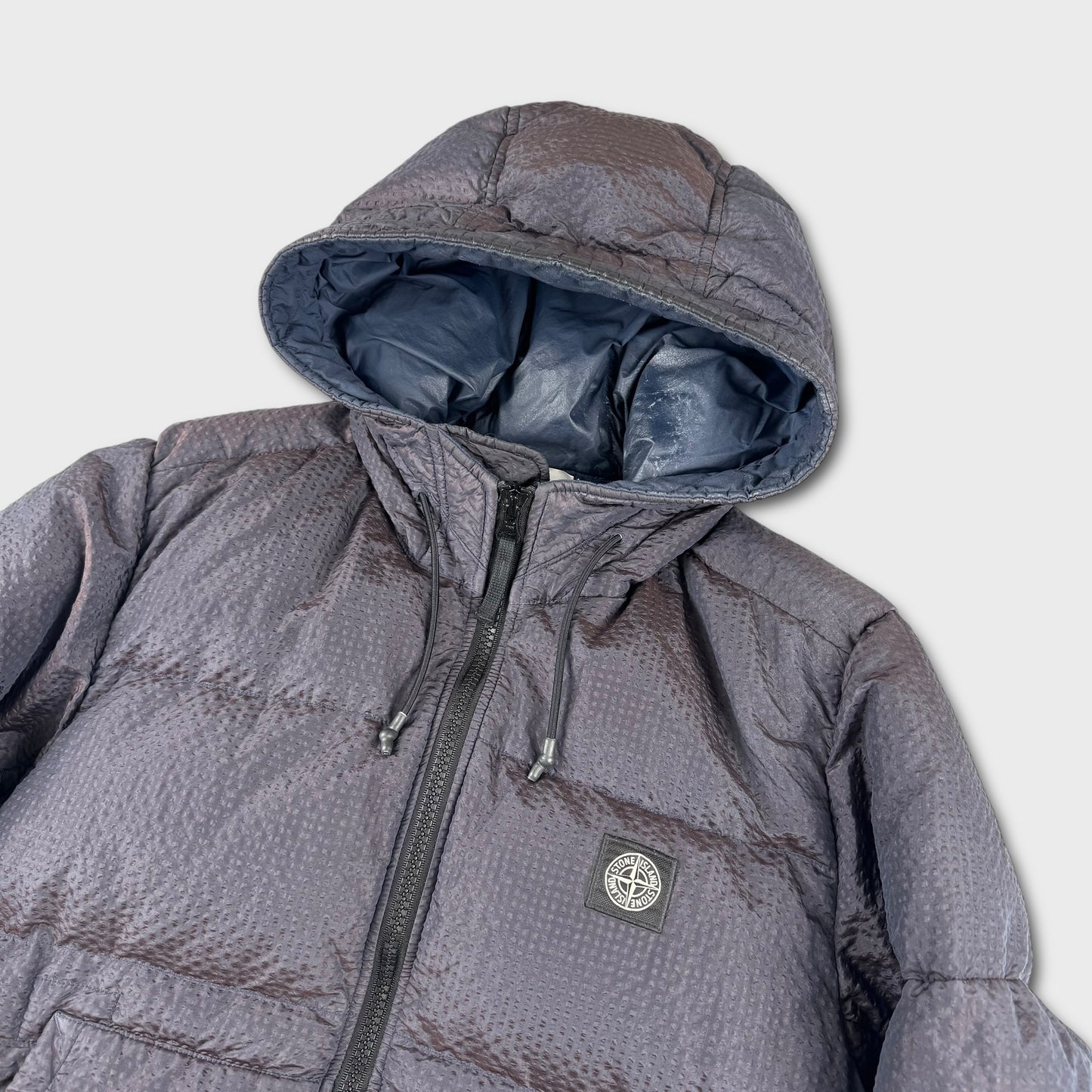 Stone Island Purple Poly Colour Down Frame-TC Puffer Jacket M