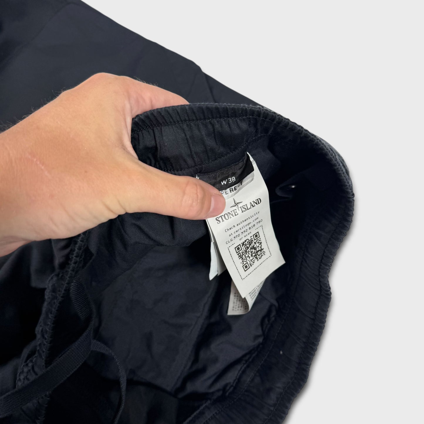 Stone Island Ghost Tela Navy Cargo Pants W38