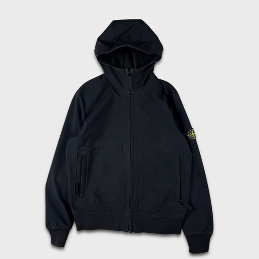 Stone Island Black Soft Shell-R Jacket L