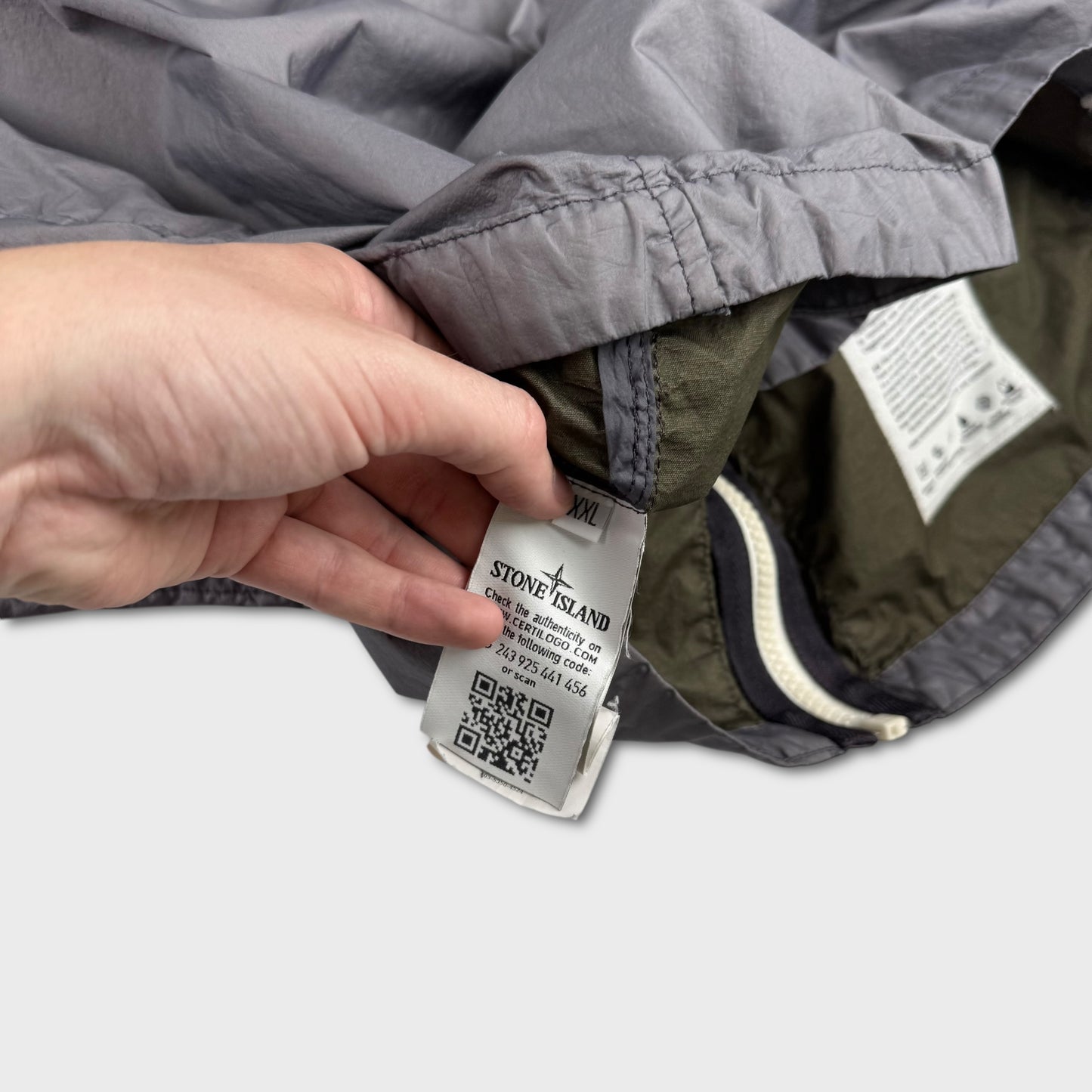 Stone Island Grey Membrana 3L TC Jacket XXL