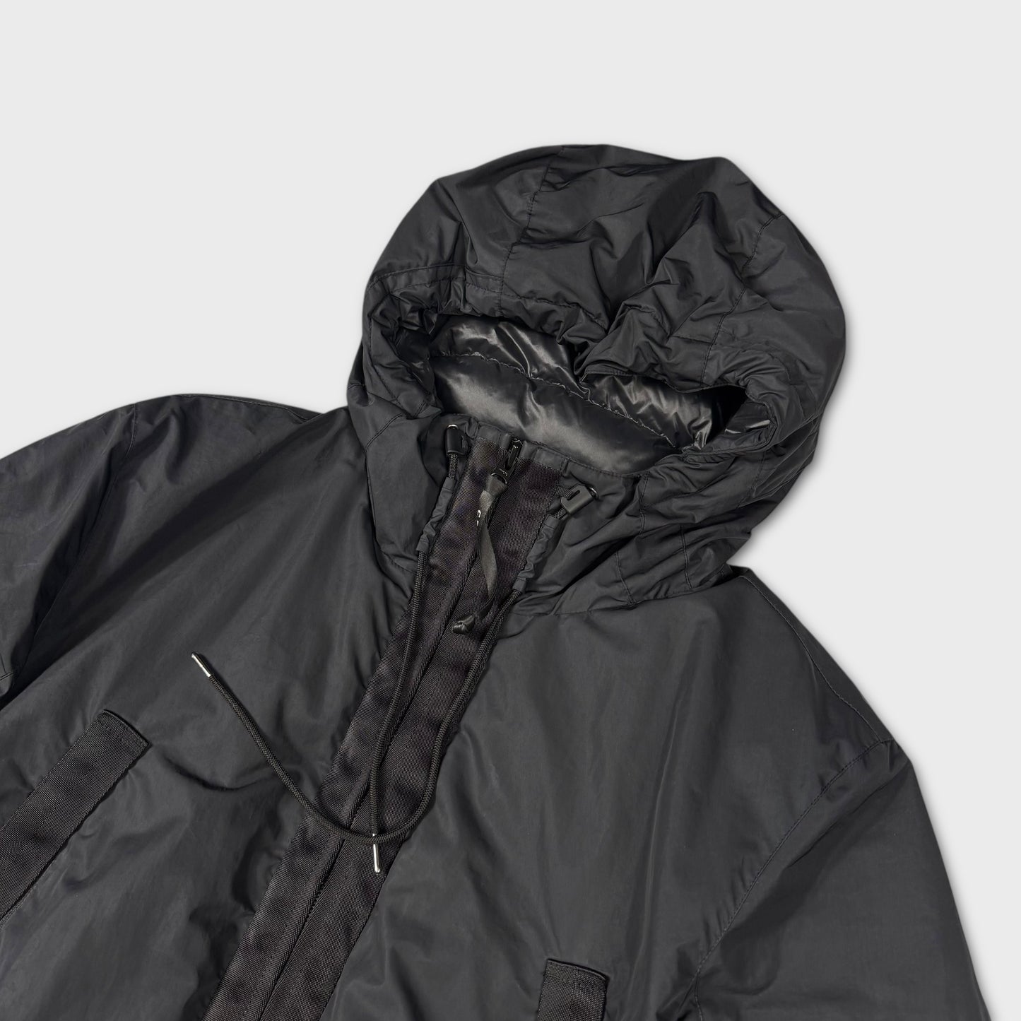 CP Company Black Micro-M Weather-Resistant Padded Parka Jacket L