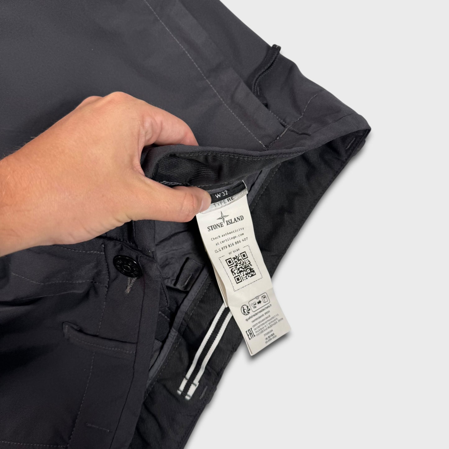 Stone Island Straight Leg Multipocket Cargo Pants W32