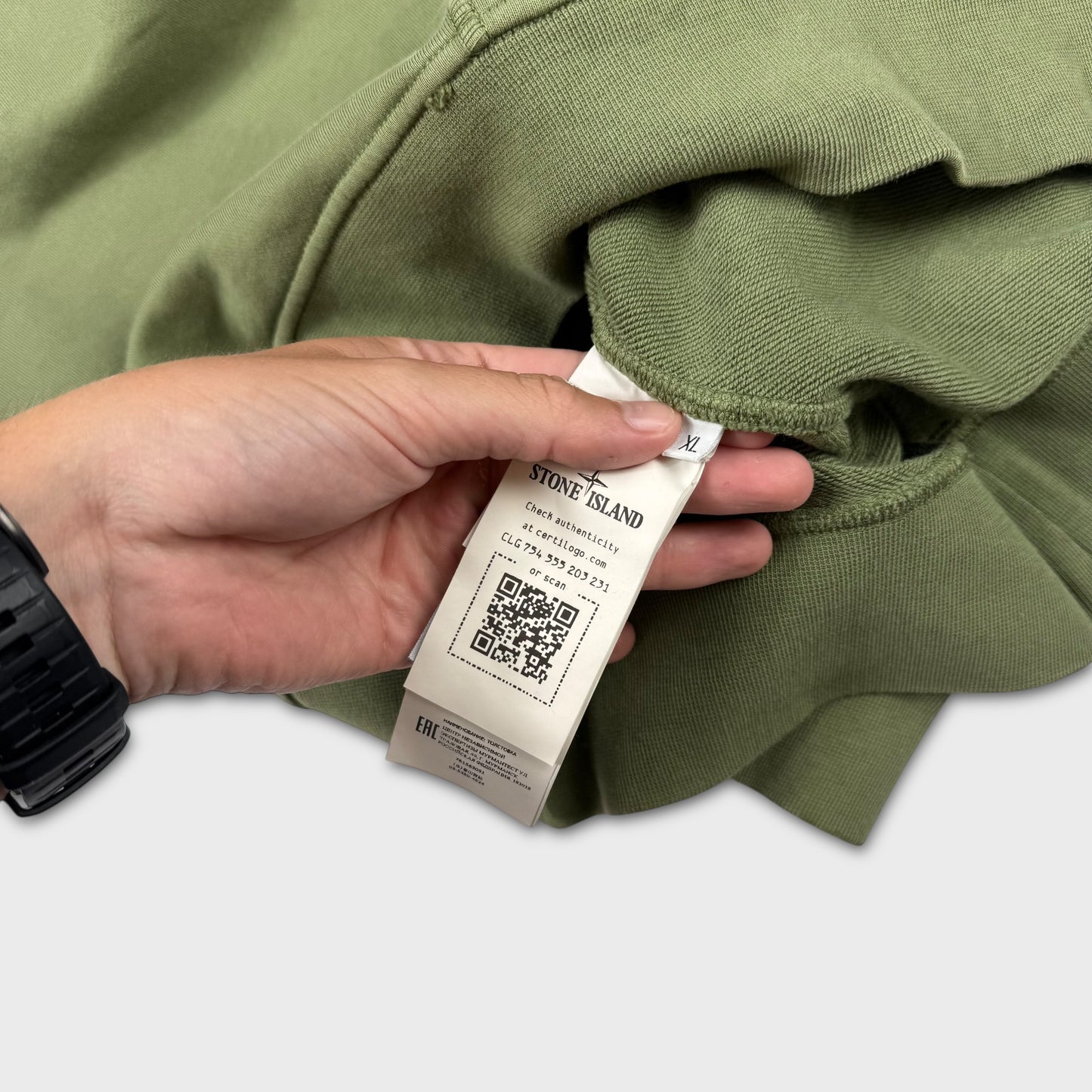 Stone Island Olive Green Crewneck XL