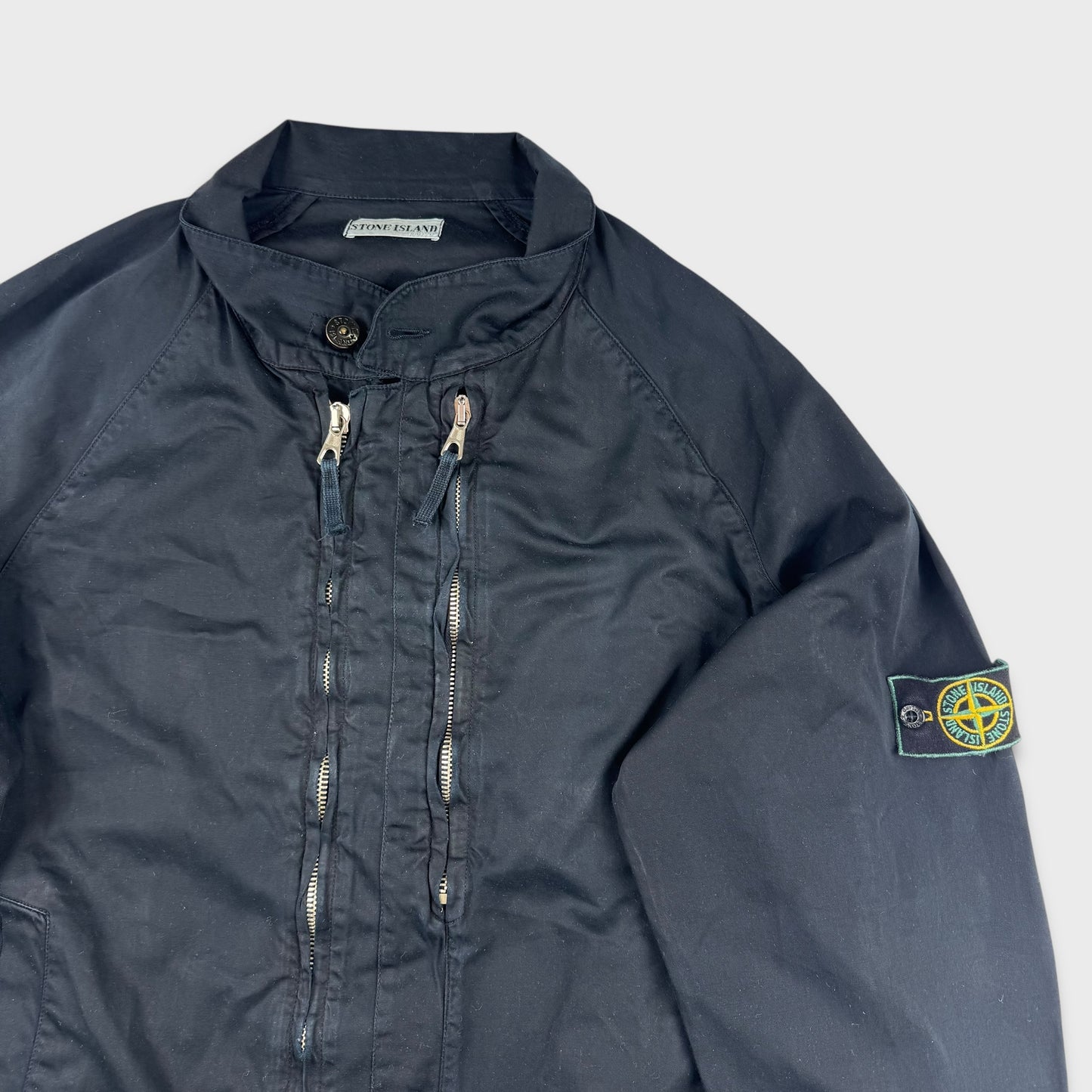 Stone Island 1990’s Raso Gommato Double Zip Jacket XXL