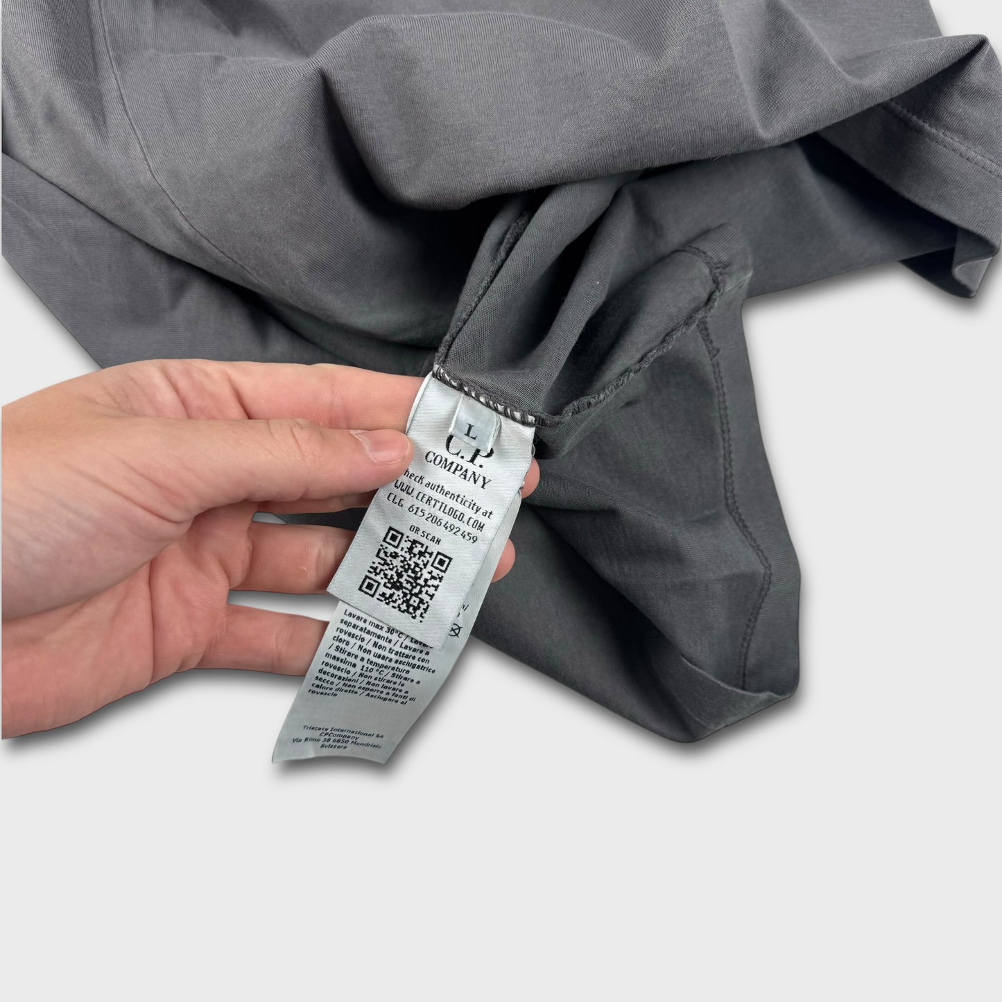 CP Company 019 Grey Re-Colour T-Shirt L