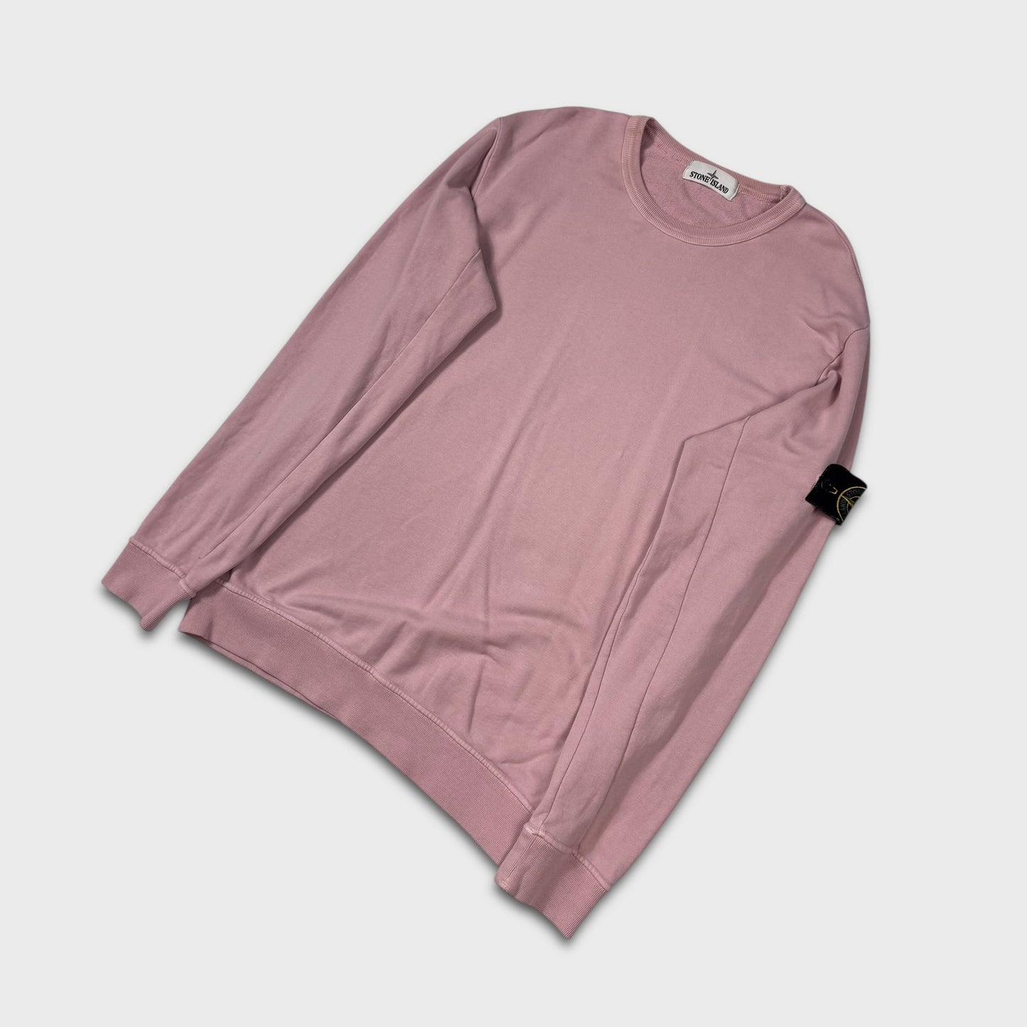 Stone Island Pink Crewneck Sweatshirt L