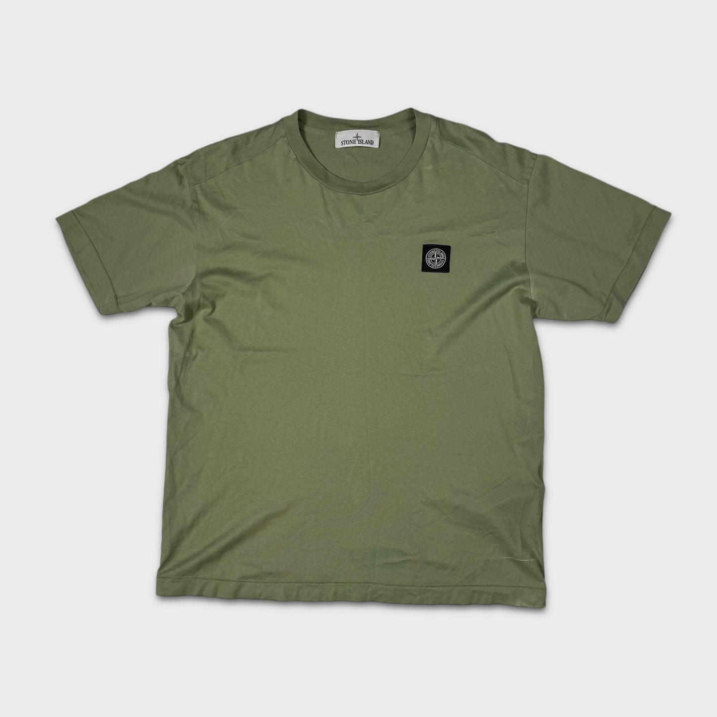 Stone Island Green Compass Logo T-Shirt L