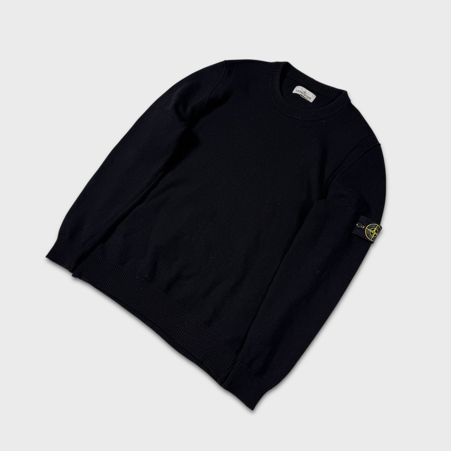 Stone Island Black Knit Jumper XL