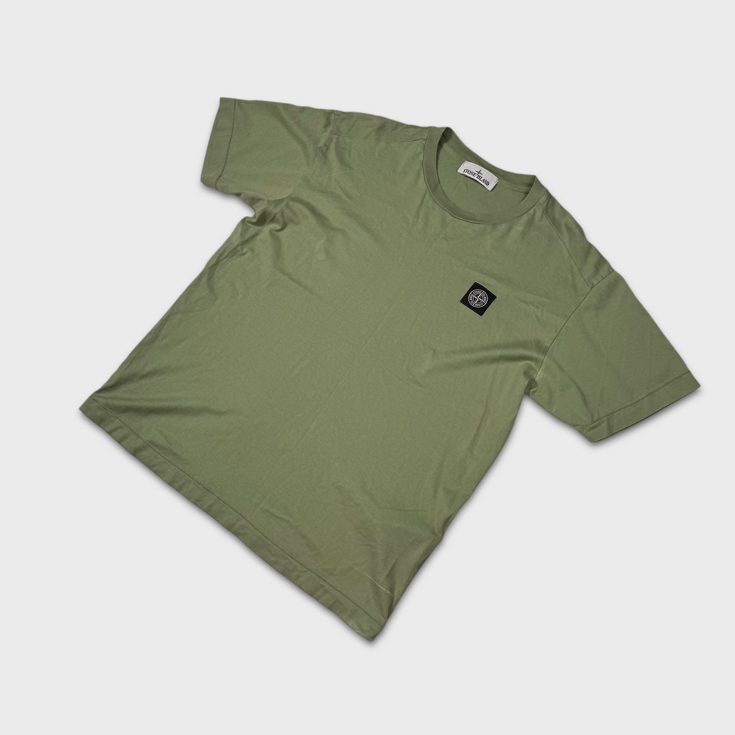 Stone Island Green Compass Logo T-Shirt L