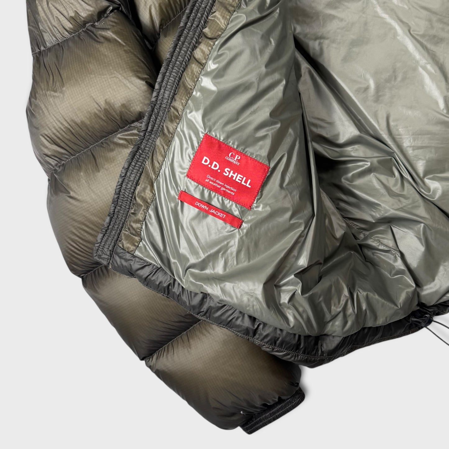 CP Company Olive Grey DD Shell Puffer Jacket XXL