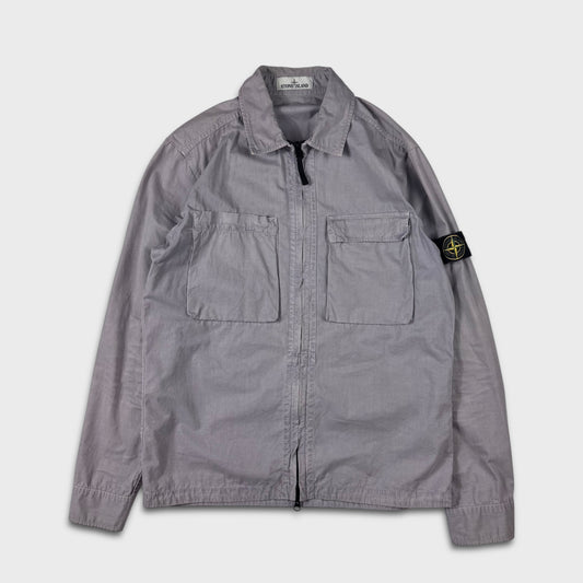 Stone Island Lavender Grey Overshirt L
