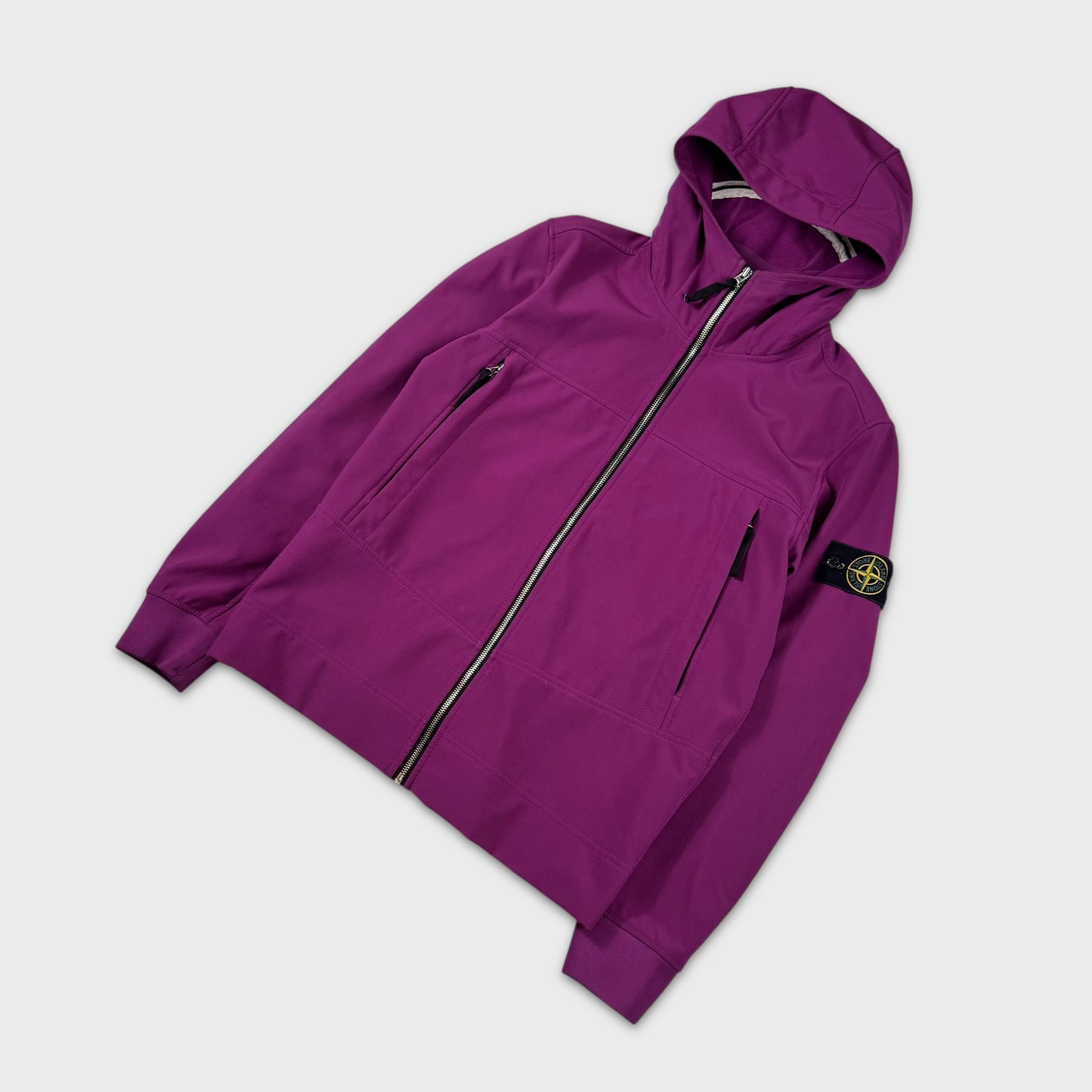Stone Island Purple e-Dye Soft Shell Jacket M