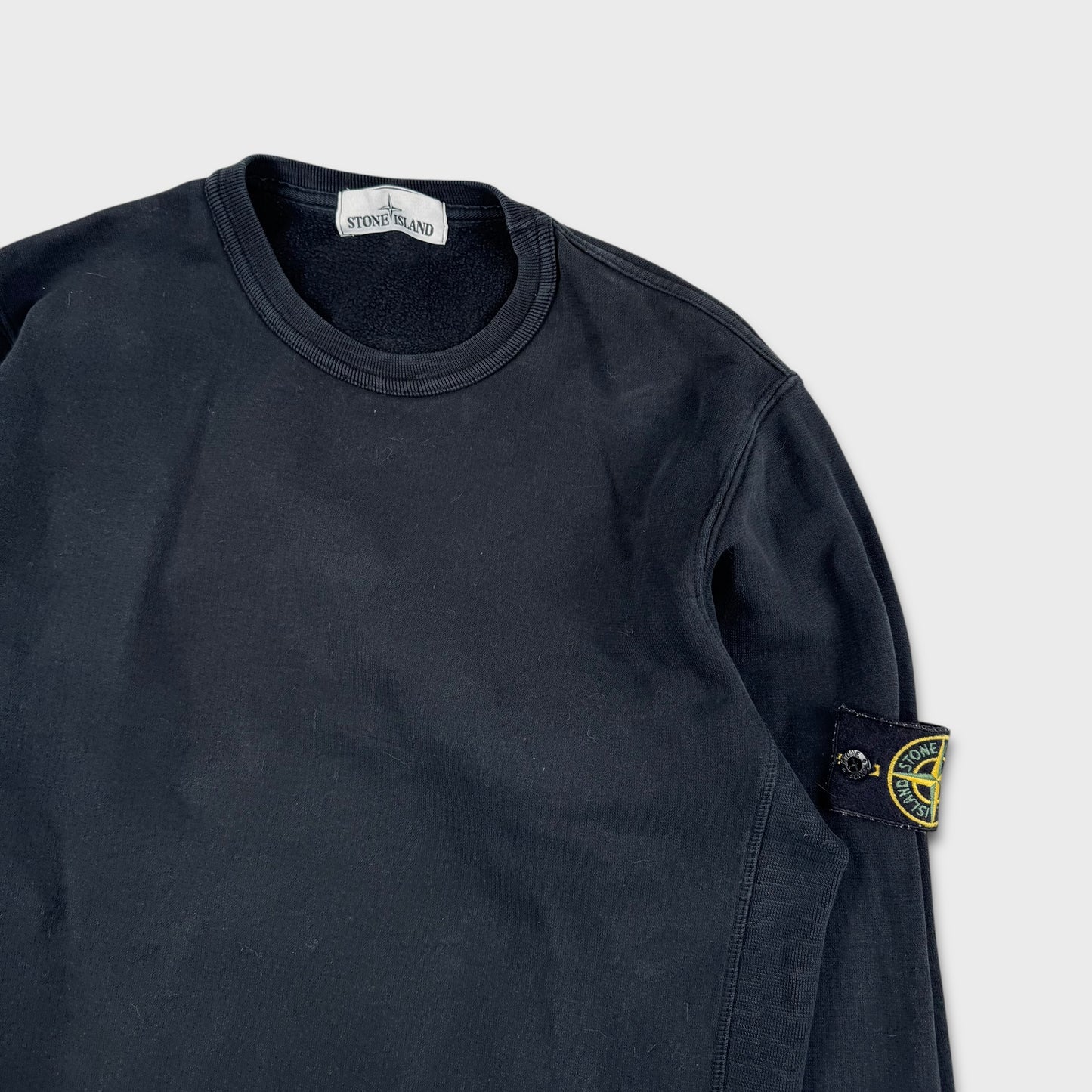 Stone Island Black Crewneck Sweatshirt M