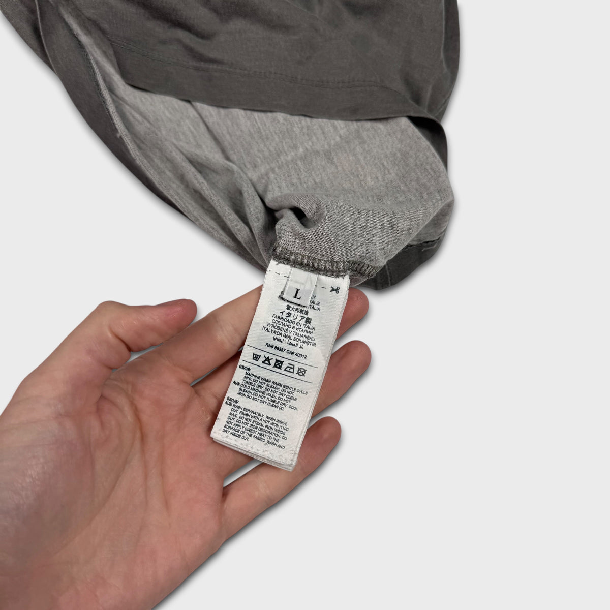 CP Company x Adidas Grey T-Shirt L