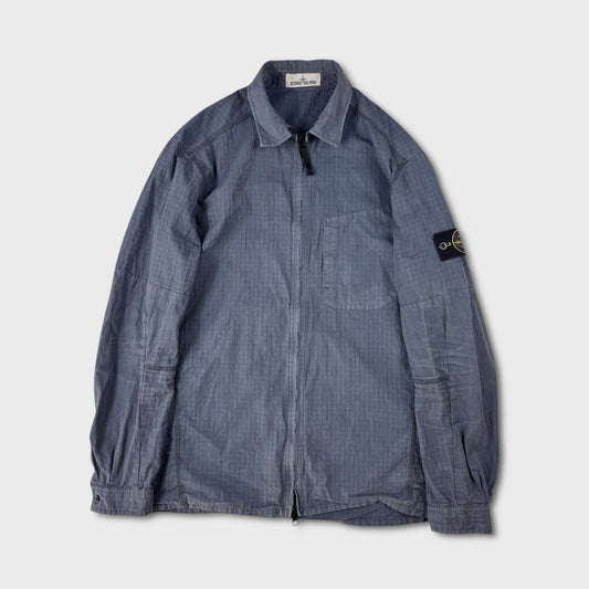 Stone Island Textured Full Zip Overshirt L