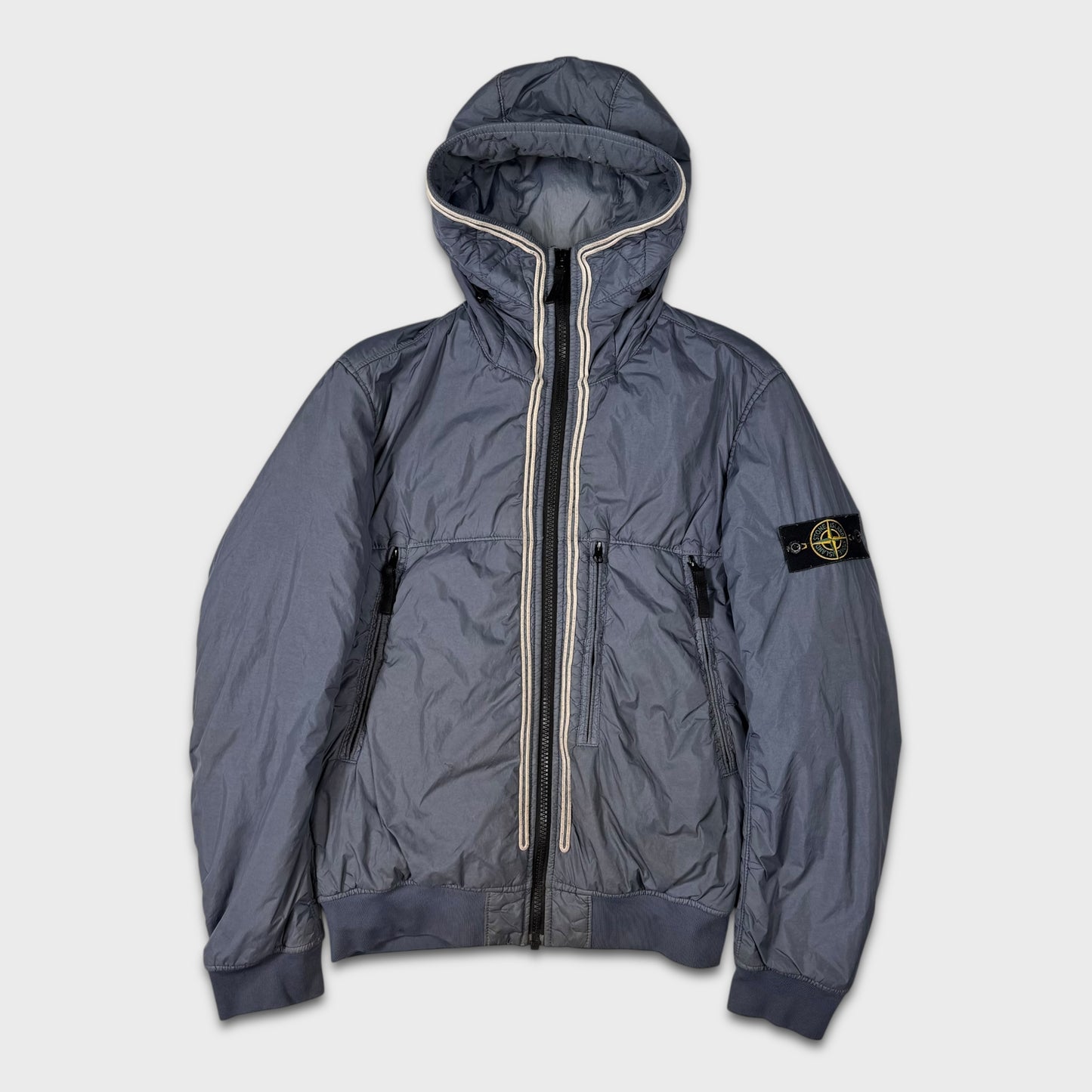 Stone Island Avio Blue Garment Dyed Crinkle Reps Jacket M