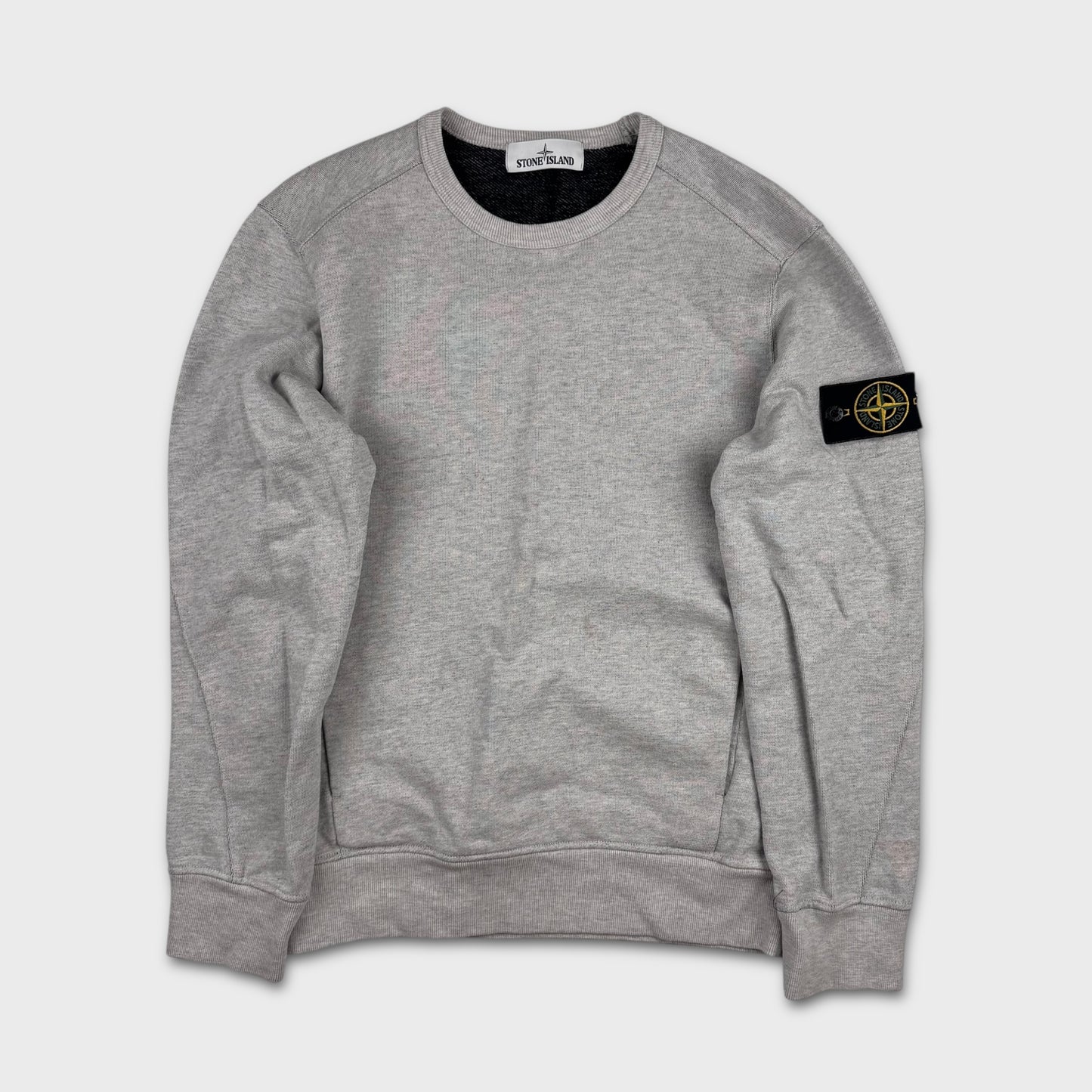 Stone Island Marl-Grey Crewneck Sweatshirt M