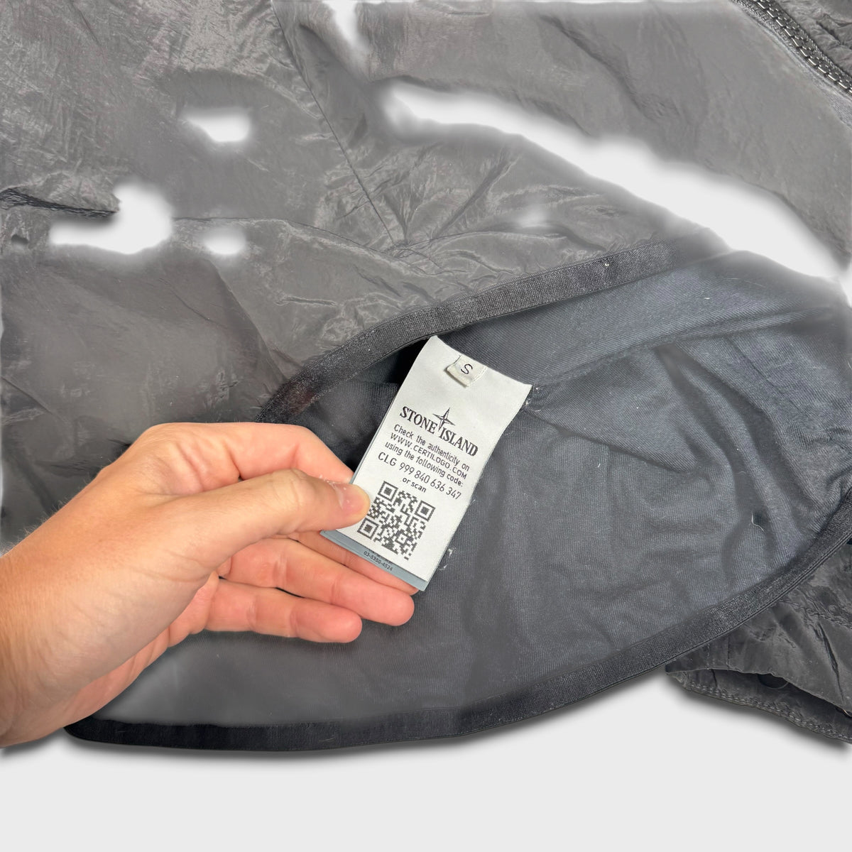 Stone Island Black Nylon Metal Overshirt S