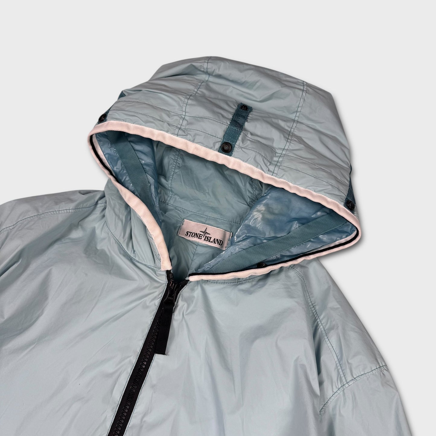 Stone Island Sky Blue Skin Touch Nylon-TC Jacket L