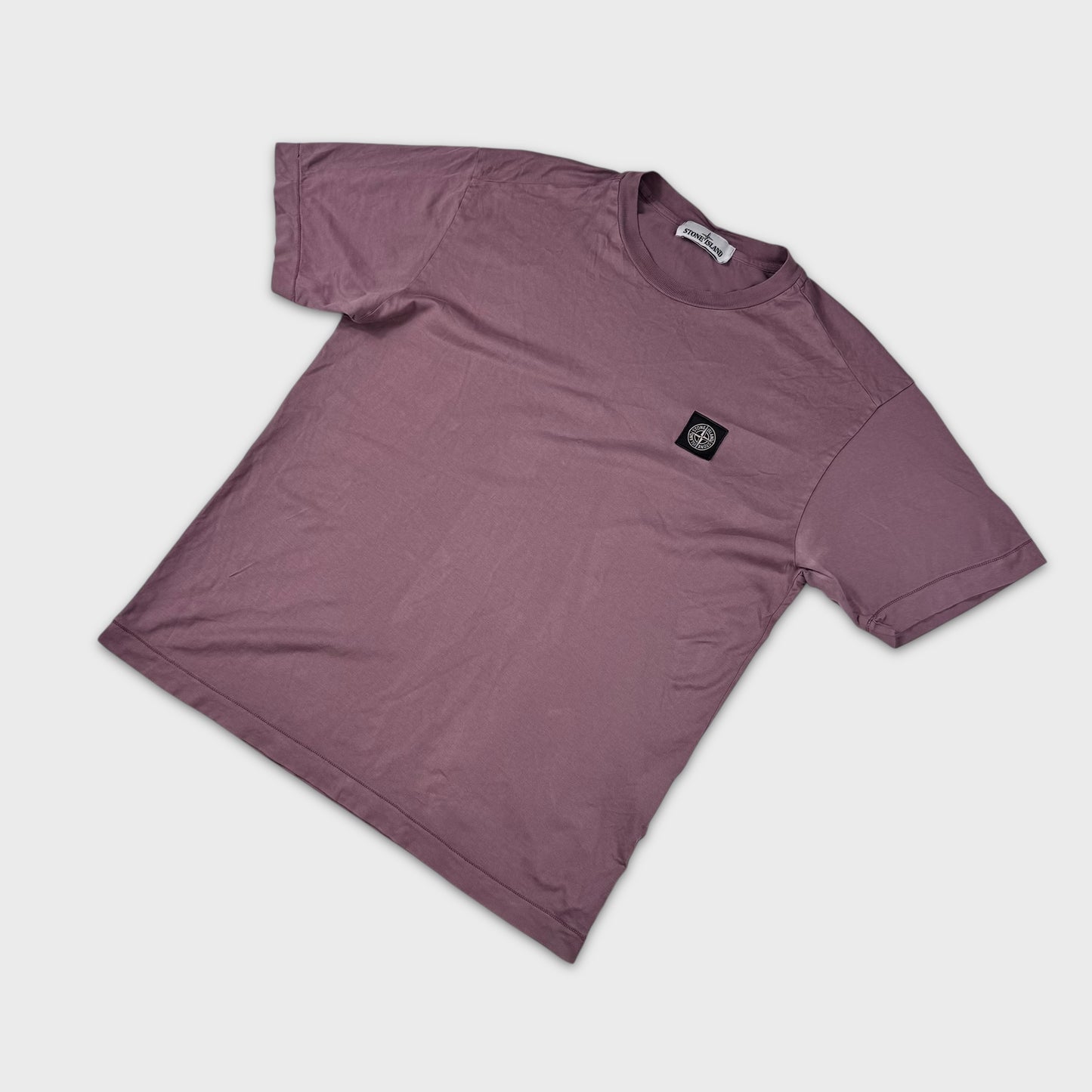 Stone Island Pink Compass Logo T-Shirt M
