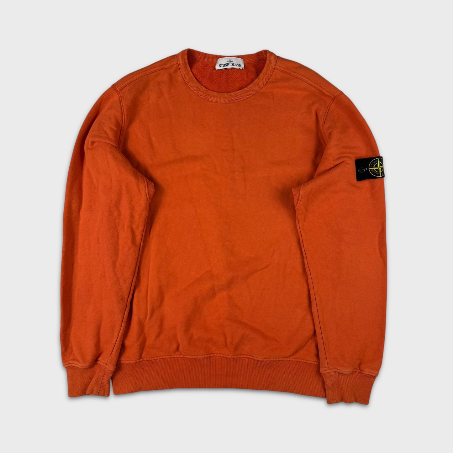 Stone Island Orange Crewneck Sweatshirt XL