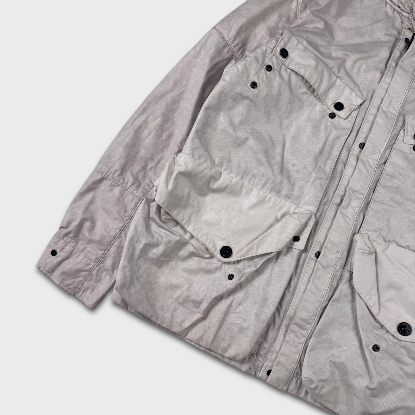 Stone Island White Tyvek Special Process Jacket XXL