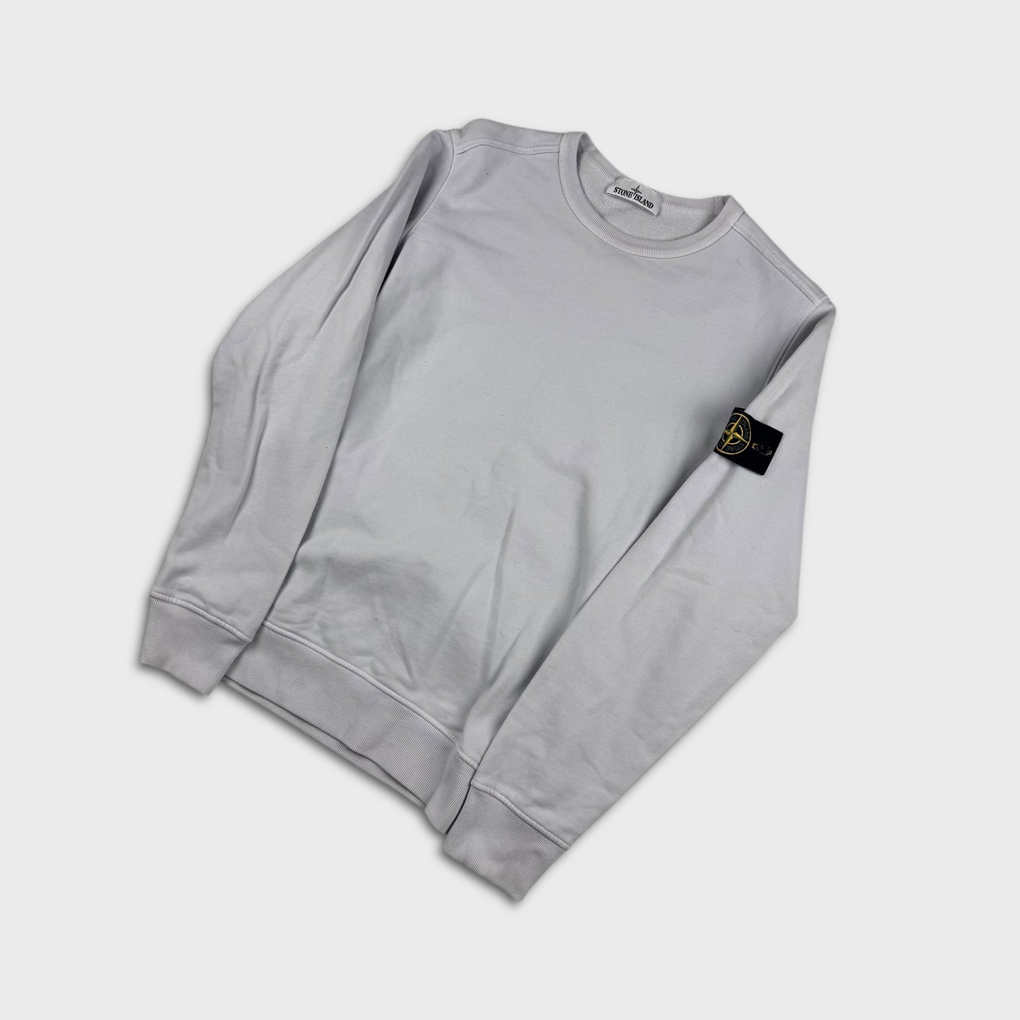 Stone Island Ice White / Grey Crewneck M