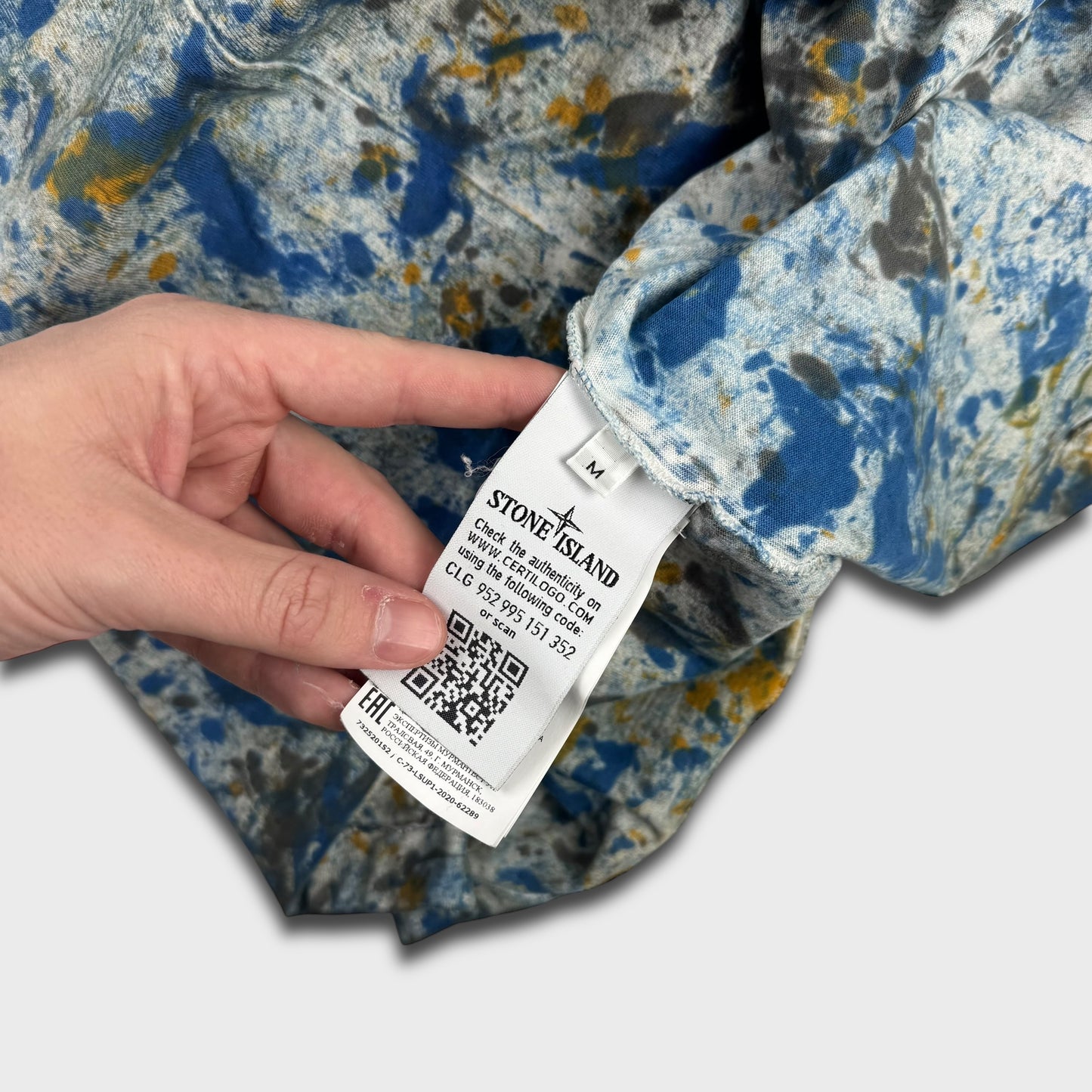 Stone Island x Supreme Paint Splatter T-Shirt M