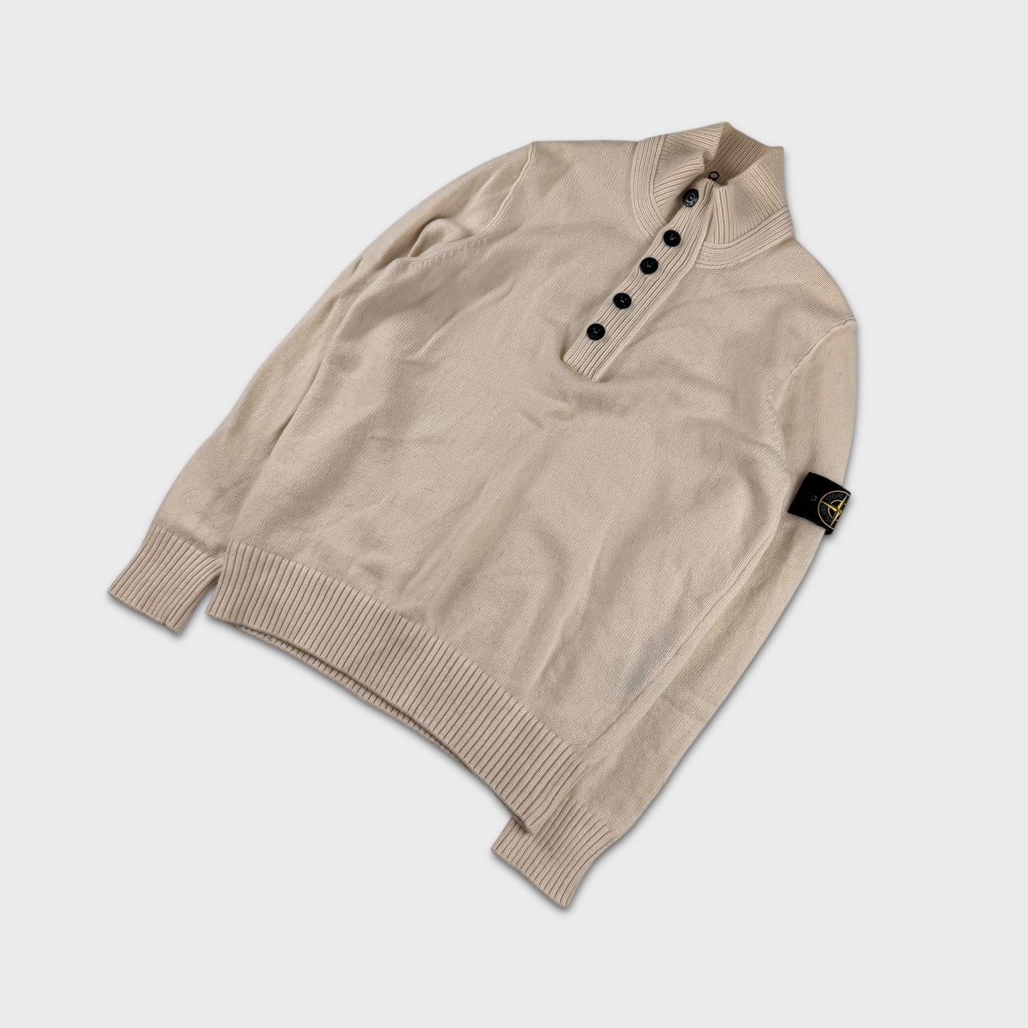 Stone Island Beige Button / Zip Up L/XL
