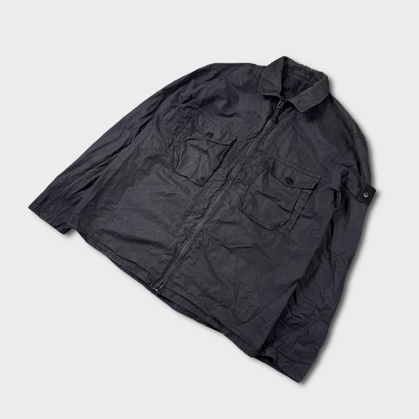 Stone Island Ghost Tela Crinkle Overshirt XL