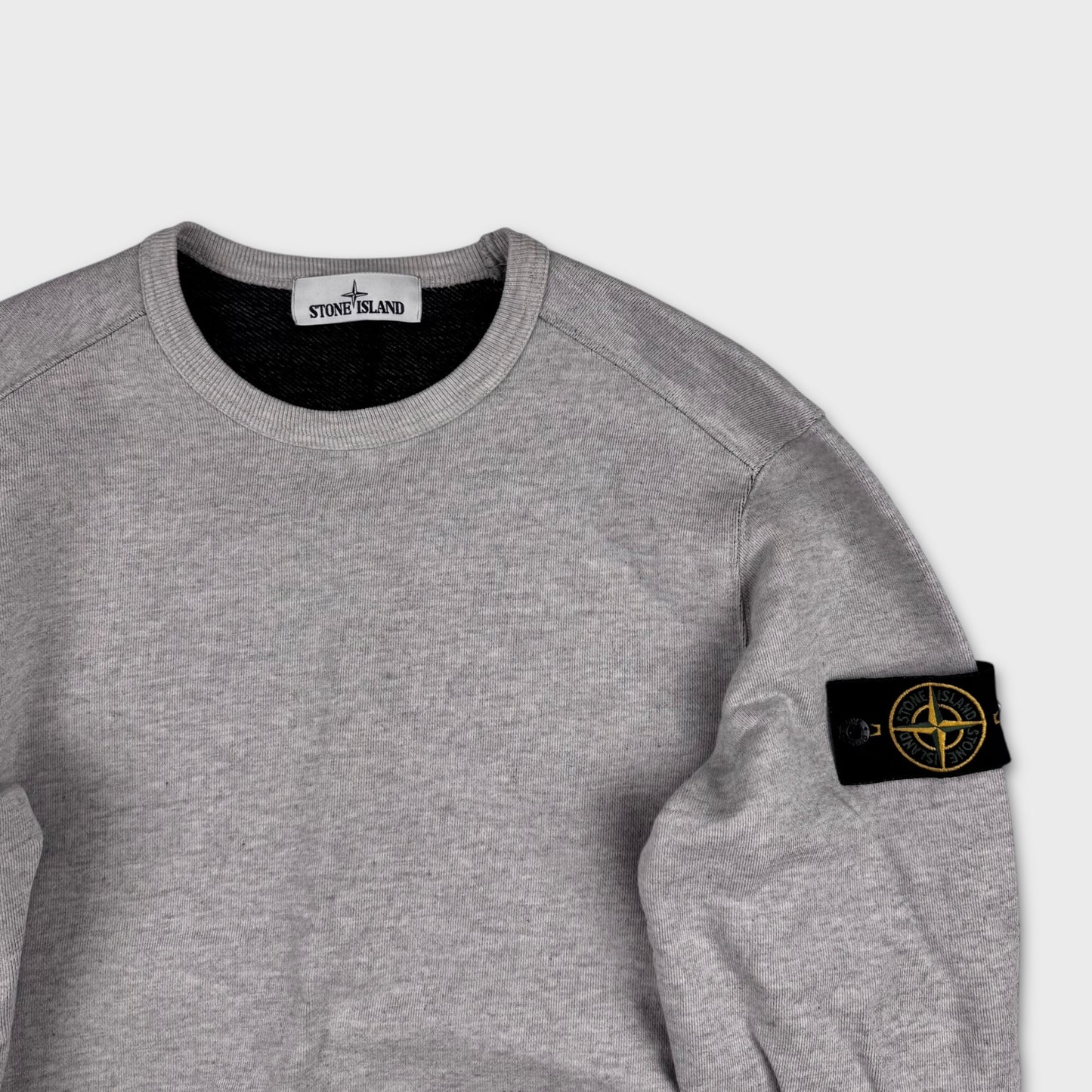 Stone Island Marl-Grey Crewneck Sweatshirt M