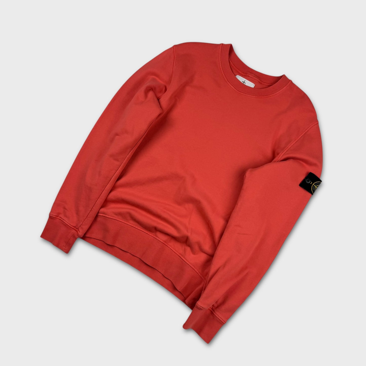 Stone Island Orange / Red Crewneck Sweatshirt M