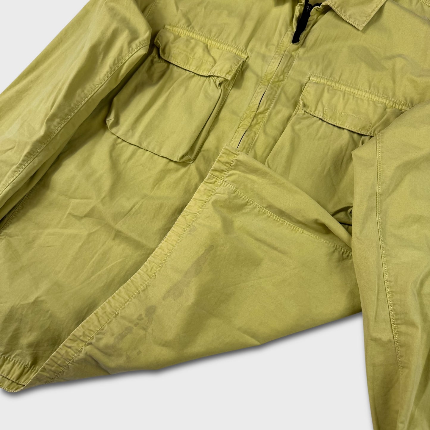 Stone Island Lime / Yellow Full Zip Overshirt XL