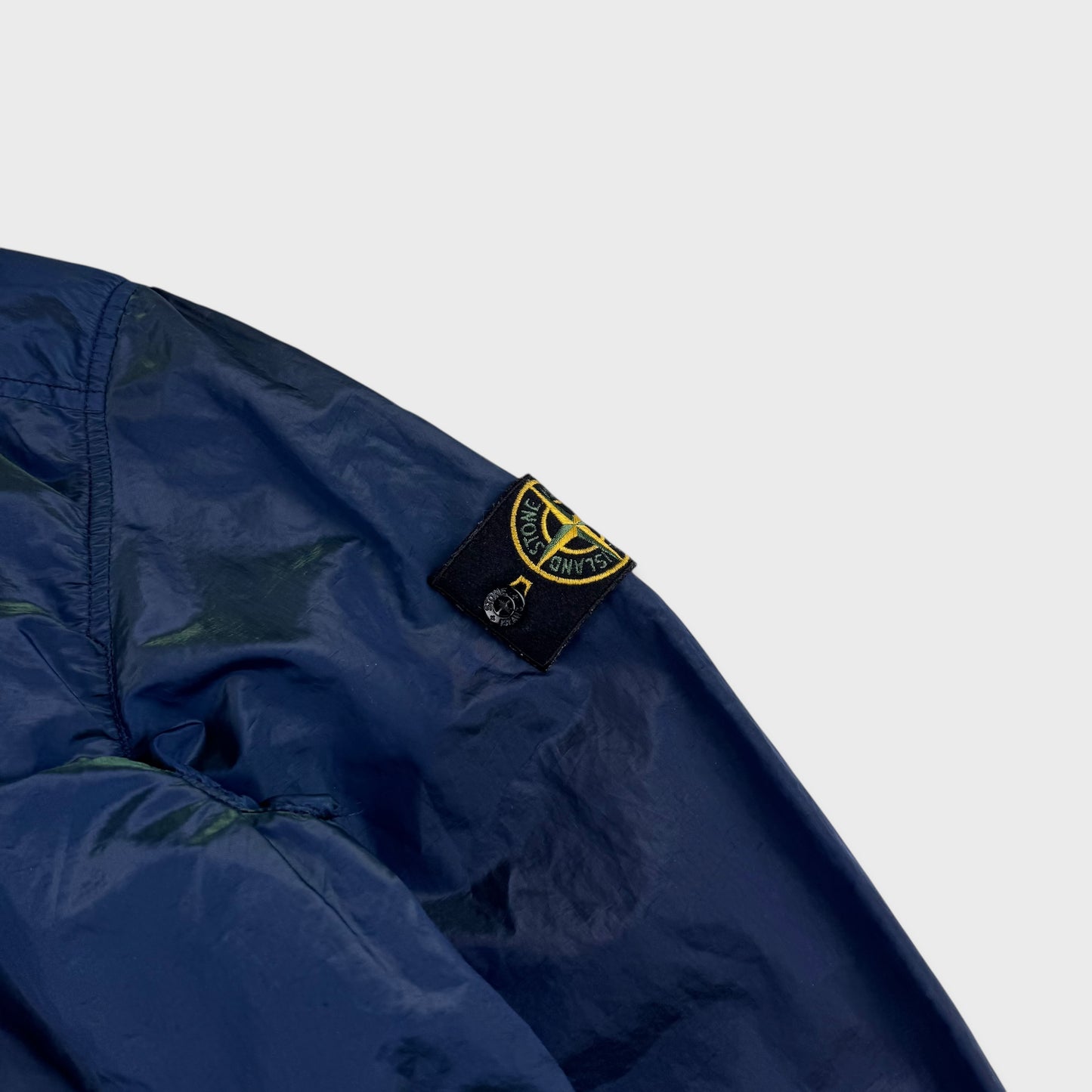 Stone Island Blue Nylon Metal Weft Jacket M