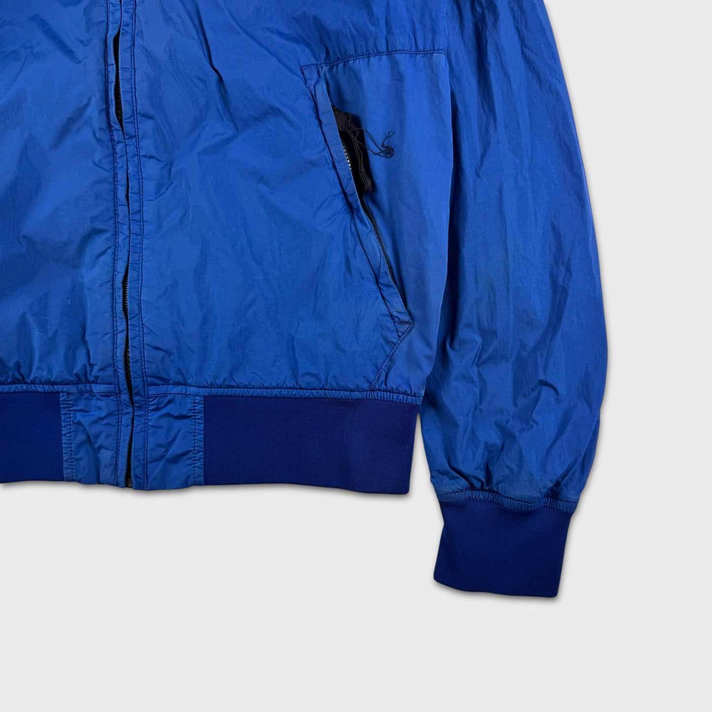 Stone Island Royal Blue Crinkle Reps Jacket M