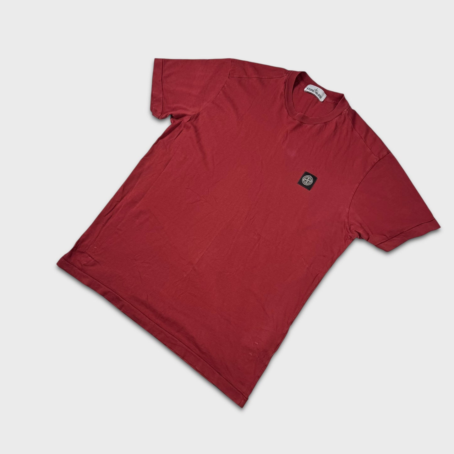 Stone Island Red Compass Logo T-Shirt XXL