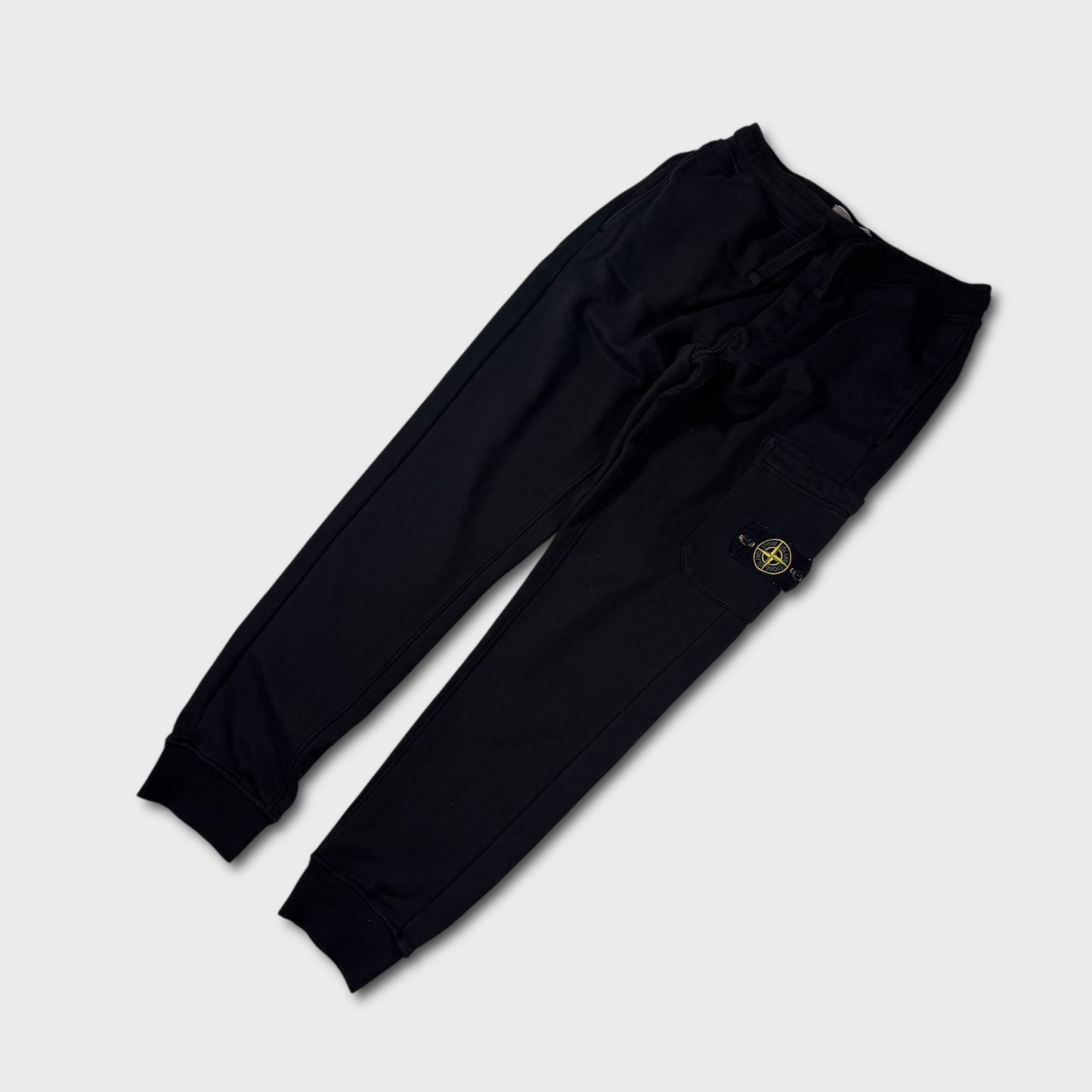 Stone Island Black Cotton Joggers S