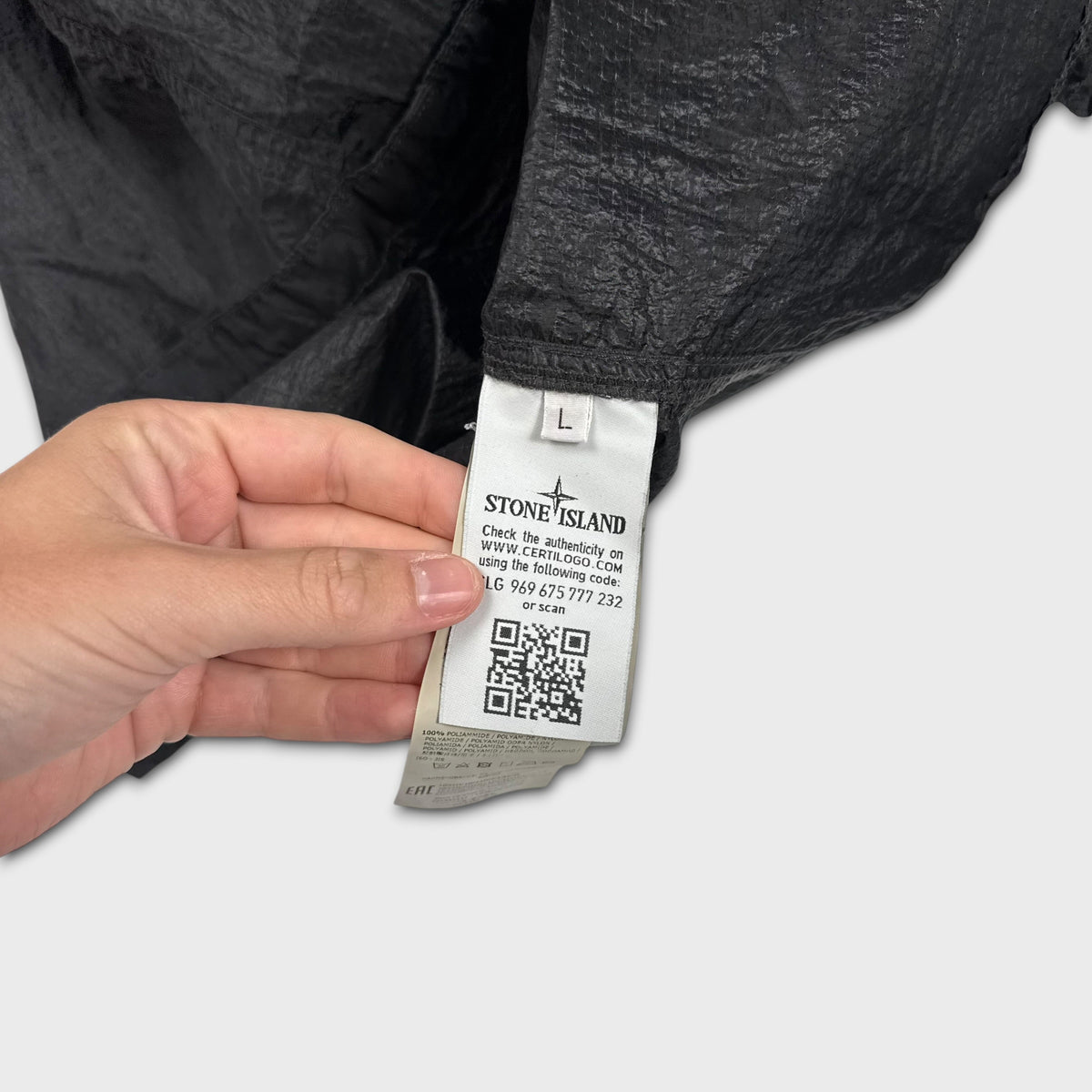 Stone Island Nylon Metal Ripstop Overshirt L