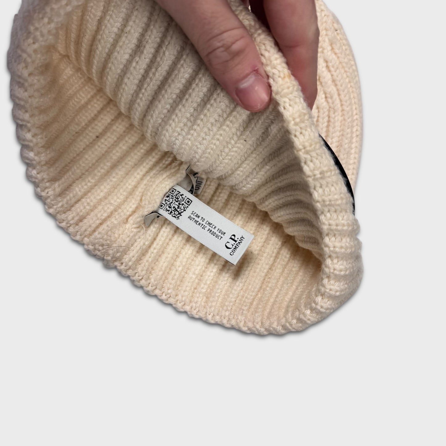 CP Company Goggle Lens Ribbed Beanie OS