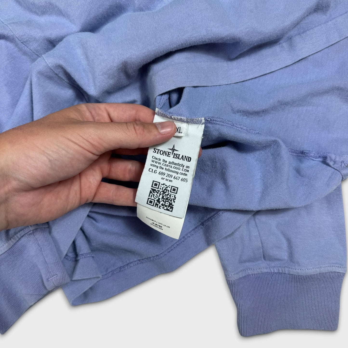 Stone Island Lavender Badge Longsleeve T-Shirt XL