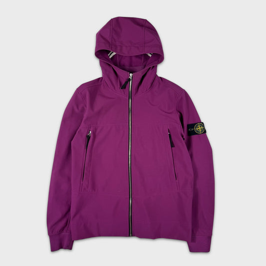 Stone Island Purple e-Dye Soft Shell Jacket M