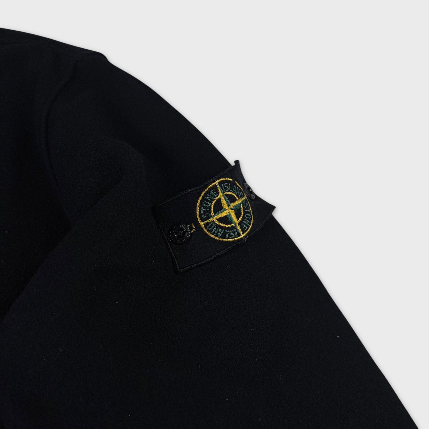 Stone Island Navy Woolen Button Jacket M